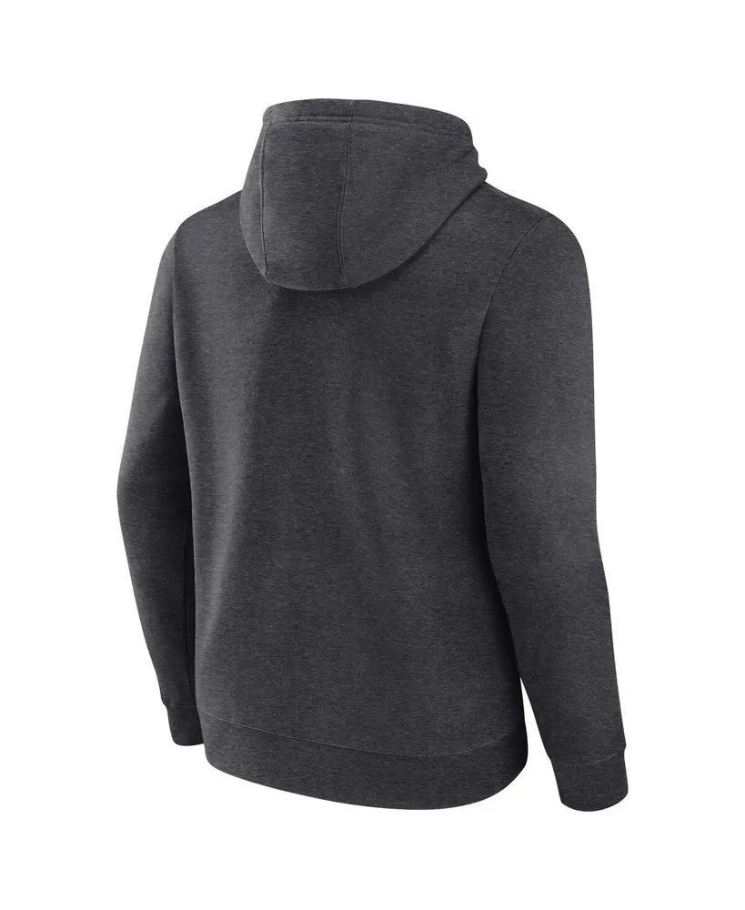 Men's Fanatics Heather Charcoal Miami Dolphins 2023 Nfl Playoffs Fleece Pullover Hoodie