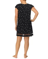 Ellen Tracy Plus Yours to Love Short Sleeves Nightgown