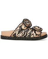 Sam Edelman Reina Woven Double Buckle Slide Sandals