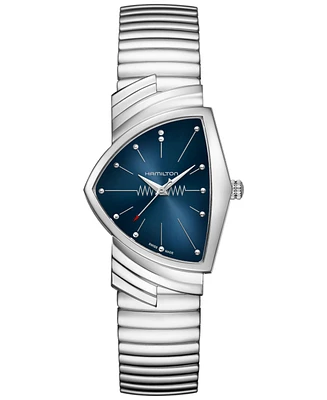 Hamilton Women's Swiss Ventura Stainless Steel Bracelet Watch 32x50mm