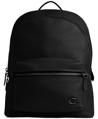 Coach Men's Charter Pebble Leather Backpack