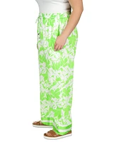 Michael Kors Plus Lush Palm Pull-On Pants