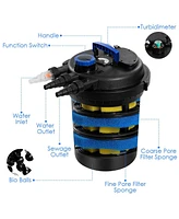 4000 Gallons Pond Pressure Bio Filter with 13W Uv Light