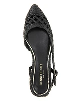 Kenneth Cole New York Women's Cayla Crochet Block Heel Slingback Pumps