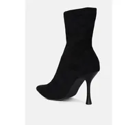 Womens tweeple stiletto boot with a pointed toe