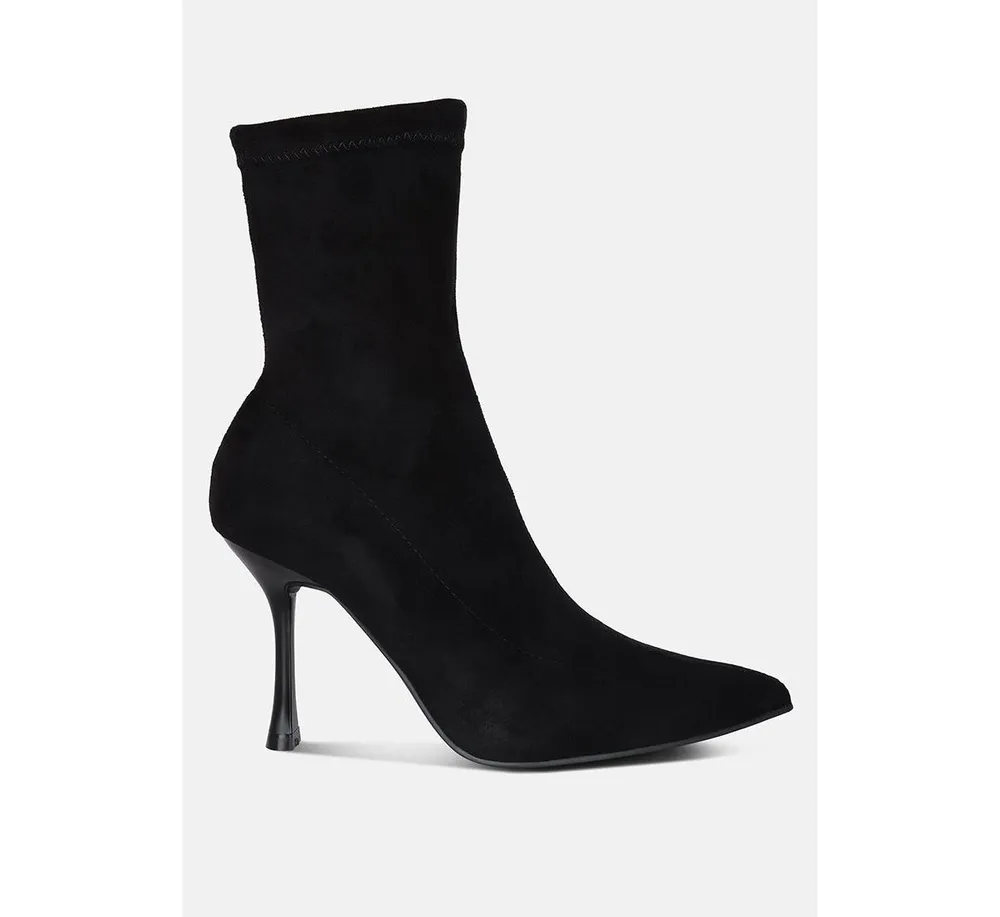 Womens tweeple stiletto boot with a pointed toe