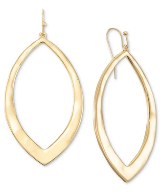 Style & Co Gold-Tone Open Tear-Shape Drop Earrings, Created for Macy's