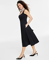 I.n.c. International Concepts Women's Square-Neck Midi Dress, Created for Macy's