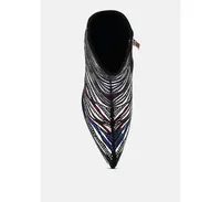 Womens cartier pattern embellishment platform boots