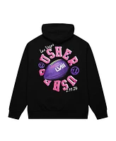 Men's and Women's Mitchell & Ness Black Usher Super Bowl Lviii Collection Blacklight Legacy Hoodie