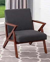 Convenience Concepts 28.5" Polyester Cliff Mid-Century Modern Accent Armchair