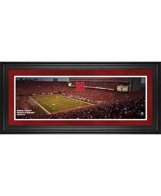 Nebraska Huskers Framed 10" x 30" Memorial Stadium Panoramic Photograph