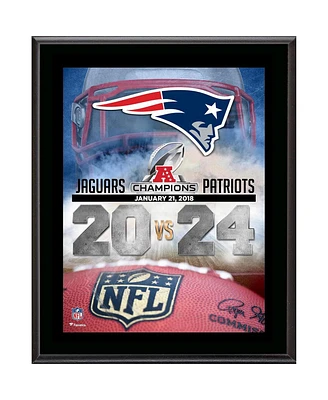 New England Patriots 2017 Afc Champions 10.5" x 13" Sublimated Plaque