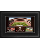 Cleveland Browns Framed 10" x 18" Stadium Panoramic Collage with Game-Used Football - Limited Edition of 500