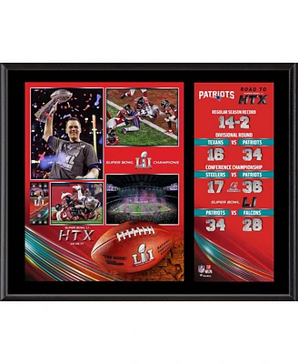 New England Patriots 12" x 15" Super Bowl Li Champions Sublimated Plaque