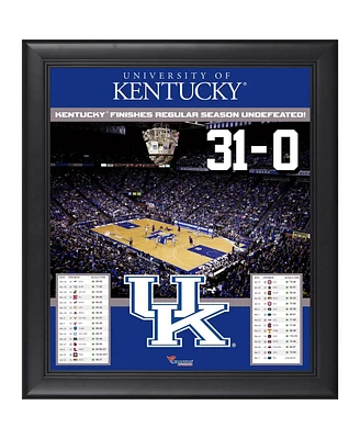 Kentucky Wildcats Framed 15'' x 17'' 31-0 Undefeated Regular Season Collage