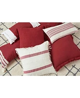 C&F Home 12" x 24" Stacia Garnet Woven Lumbar Accent Throw Pillow