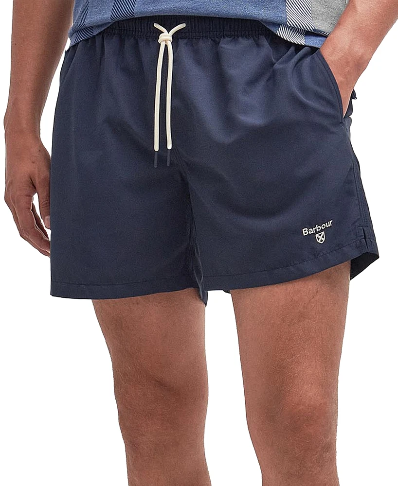 Barbour Men's Staple Logo 5" Swim Trunks