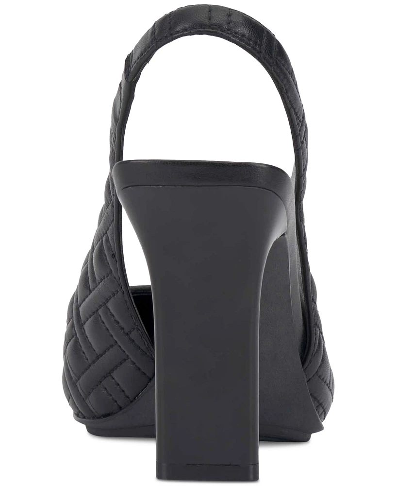 Vince Camuto Women's Baneet Quilted Slingback Pumps