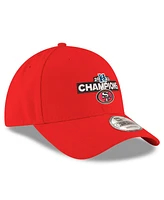 Men's New Era Scarlet San Francisco 49ers 2023 Nfc Champions 9FORTY Adjustable Hat