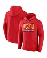 Men's Fanatics Red Kansas City Chiefs 2023 Afc Champions Hometown Pullover Hoodie