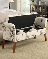 Convenience Concepts 51.25" Print Canvas Garbo Storage Bench