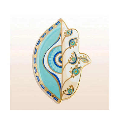 Karma and Luck Reside in Protection - Hamsa Plate