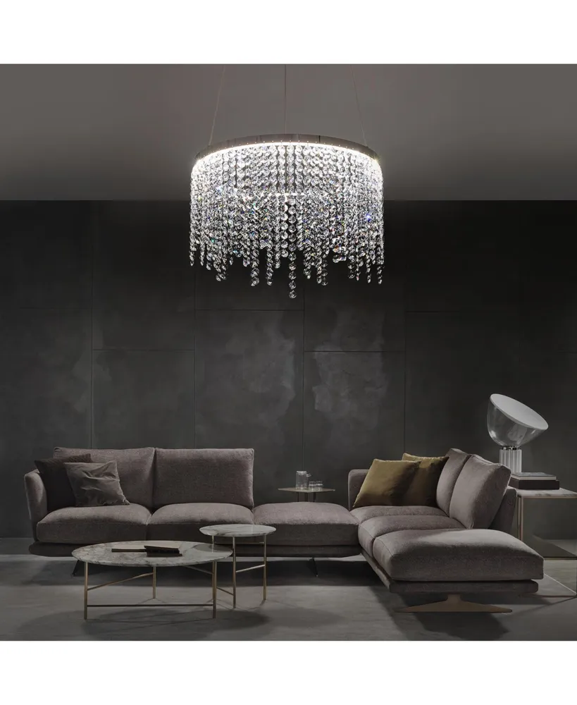 Simplie Fun Fancy Hanging Ceiling Lamps Luxury Modern Pendant Light Crystal Chandelier