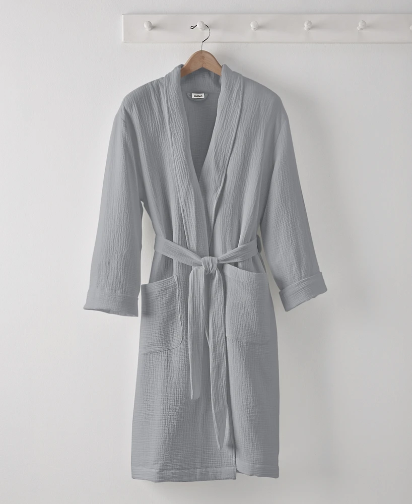 Oake All Cotton Lightweight Gauze Robe, Exclusively at Macy's