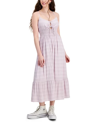 Hippie Rose Juniors' Smocked Midi Dress