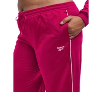 Reebok Plus Pull-On Drawstring-Waist Tricot Pants