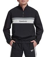 Reebok Men's Retro Colorblocked Quarter-Zip Popover