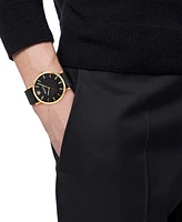 Versace Unisex Swiss Black Leather Strap Watch 40mm
