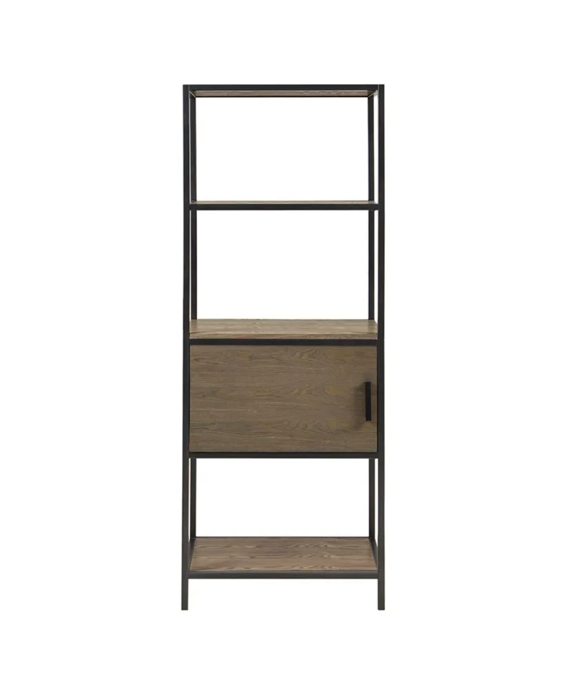 Simplie Fun Darley 3-Shelf Bookcase With Storage Cabinet