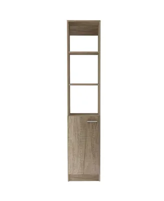 Simplie Fun Malaga Linen Cabinet, Two Interior Shelves, Three External Shelves, Single Door