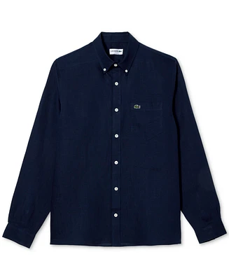 Lacoste Men's Regular-Fit Linen Shirt