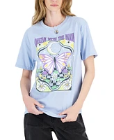 Rebellious One Juniors' Dream Butterfly Cotton Graphic T-Shirt
