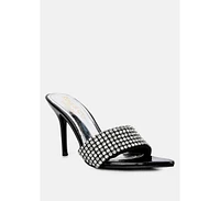 Adina Womens Diamante Embellished Slip On Sandals