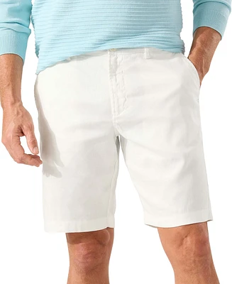 Tommy Bahama Men's Beach Coast Flat-Front Yarn-Dyed 10" Shorts