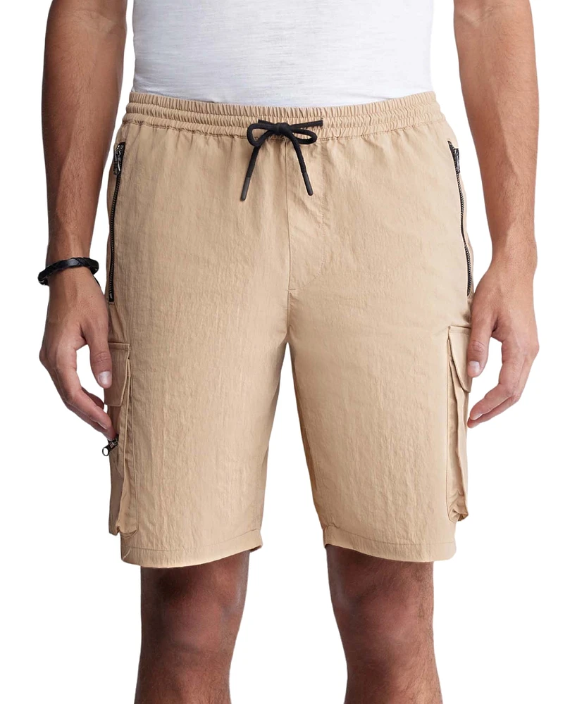 Buffalo David Bitton Men's Hult Drawstring 9" Cargo Shorts