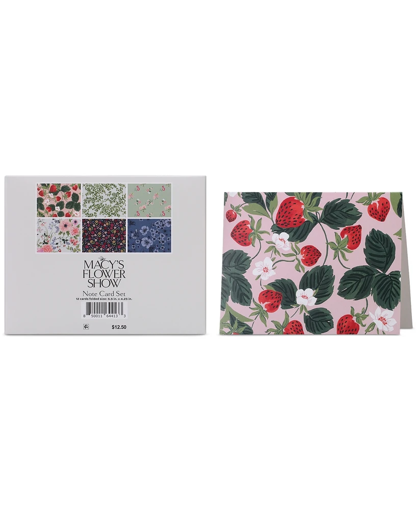 Macy's Flower Show Note Card Set, 12-Piece, Created for Macy's