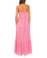 1.state Women's Eyelet Embroidered Cotton Maxi Dress