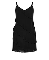 City Chic Women's Harley Asymmetric Ruffle Mini Dress