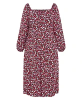 City Chic Women's Jessie Print Dress