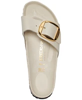 Birkenstock Women's Madrid Big Buckle High Shine Natural Leather Patent Sandals from Finish Line