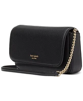 kate spade new york Ava Pebbled Leather Flap Chain Wallet