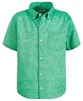 Epic Threads Little & Big Boys Heathered Short-Sleeve Shirt, Created for Macy's