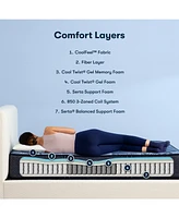 Serta Perfect Sleeper Dazzling Night 12" Firm Hybrid Mattress