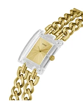 Guess Women's Analog Gold-Tone 100% Steel Watch 39mm - Gold