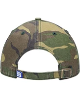 Men's '47 Brand Camo New York Giants Woodland Logo Clean Up Adjustable Hat